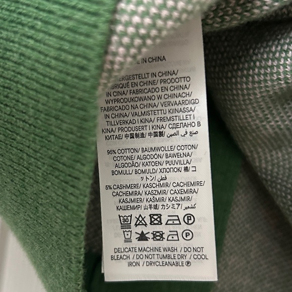 Boden Pink and Green Checked V-Neck Gingham Cardigan - Picture 4 of 5